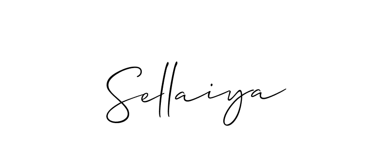 How to make Sellaiya signature? Allison_Script is a professional autograph style. Create handwritten signature for Sellaiya name. Sellaiya signature style 2 images and pictures png