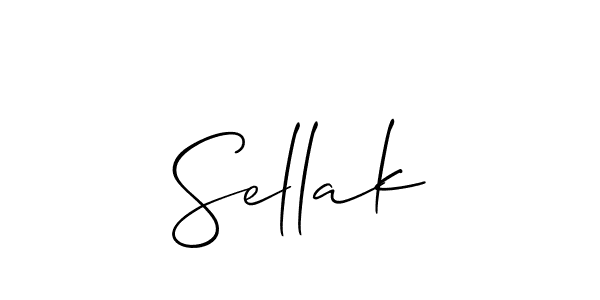Create a beautiful signature design for name Sellak. With this signature (Allison_Script) fonts, you can make a handwritten signature for free. Sellak signature style 2 images and pictures png