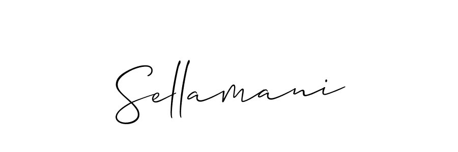 if you are searching for the best signature style for your name Sellamani. so please give up your signature search. here we have designed multiple signature styles  using Allison_Script. Sellamani signature style 2 images and pictures png