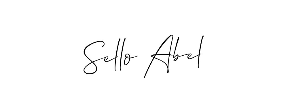 Also we have Sello Abel name is the best signature style. Create professional handwritten signature collection using Allison_Script autograph style. Sello Abel signature style 2 images and pictures png