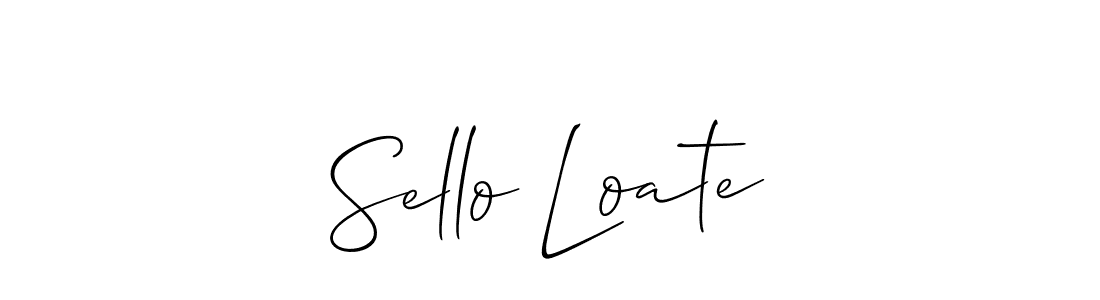 Design your own signature with our free online signature maker. With this signature software, you can create a handwritten (Allison_Script) signature for name Sello Loate. Sello Loate signature style 2 images and pictures png