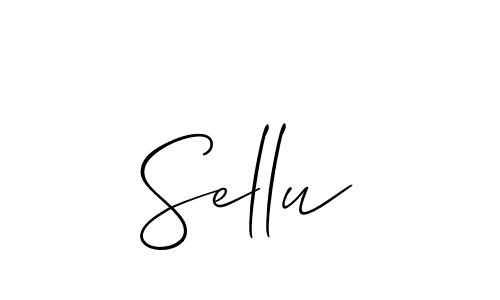 Design your own signature with our free online signature maker. With this signature software, you can create a handwritten (Allison_Script) signature for name Sellu. Sellu signature style 2 images and pictures png