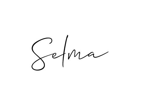 Also You can easily find your signature by using the search form. We will create Selma name handwritten signature images for you free of cost using Allison_Script sign style. Selma signature style 2 images and pictures png