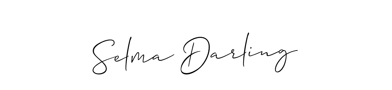 Make a beautiful signature design for name Selma Darling. With this signature (Allison_Script) style, you can create a handwritten signature for free. Selma Darling signature style 2 images and pictures png