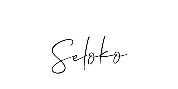 See photos of Seloko official signature by Spectra . Check more albums & portfolios. Read reviews & check more about Allison_Script font. Seloko signature style 2 images and pictures png