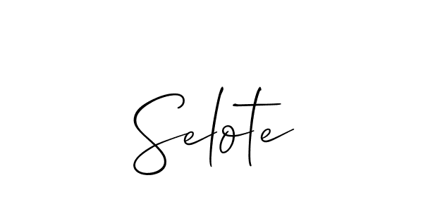 Make a beautiful signature design for name Selote. Use this online signature maker to create a handwritten signature for free. Selote signature style 2 images and pictures png