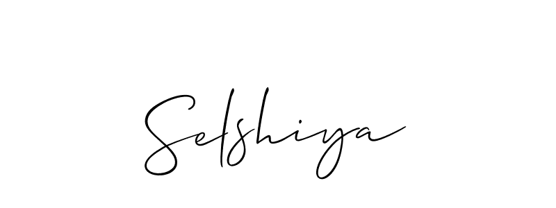 You should practise on your own different ways (Allison_Script) to write your name (Selshiya) in signature. don't let someone else do it for you. Selshiya signature style 2 images and pictures png