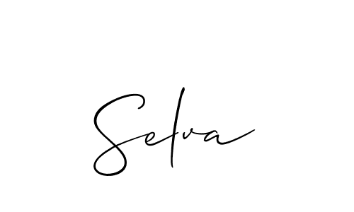 Allison_Script is a professional signature style that is perfect for those who want to add a touch of class to their signature. It is also a great choice for those who want to make their signature more unique. Get Selva name to fancy signature for free. Selva signature style 2 images and pictures png