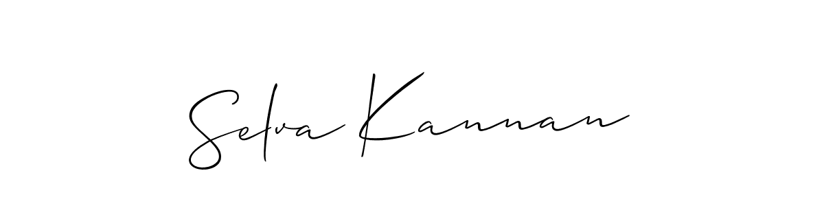 The best way (Allison_Script) to make a short signature is to pick only two or three words in your name. The name Selva Kannan include a total of six letters. For converting this name. Selva Kannan signature style 2 images and pictures png