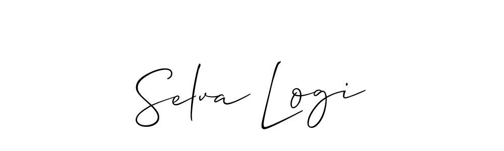 Also we have Selva Logi name is the best signature style. Create professional handwritten signature collection using Allison_Script autograph style. Selva Logi signature style 2 images and pictures png