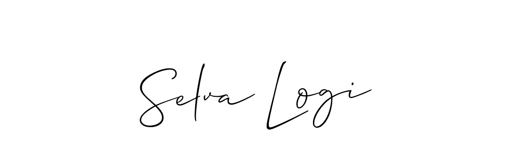 Use a signature maker to create a handwritten signature online. With this signature software, you can design (Allison_Script) your own signature for name Selva Logi. Selva Logi signature style 2 images and pictures png