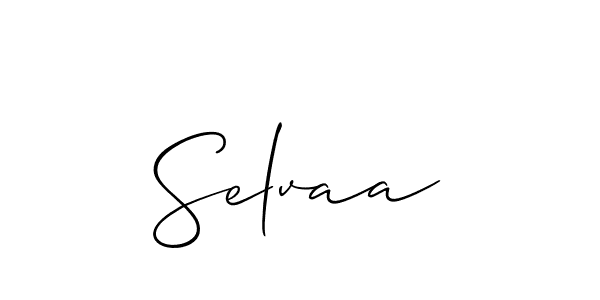 Create a beautiful signature design for name Selvaa. With this signature (Allison_Script) fonts, you can make a handwritten signature for free. Selvaa signature style 2 images and pictures png