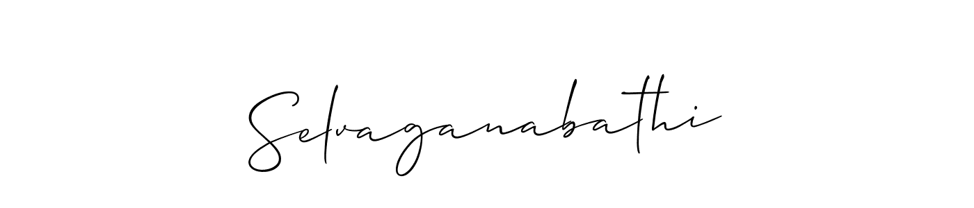 Use a signature maker to create a handwritten signature online. With this signature software, you can design (Allison_Script) your own signature for name Selvaganabathi. Selvaganabathi signature style 2 images and pictures png