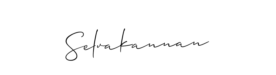 Allison_Script is a professional signature style that is perfect for those who want to add a touch of class to their signature. It is also a great choice for those who want to make their signature more unique. Get Selvakannan name to fancy signature for free. Selvakannan signature style 2 images and pictures png