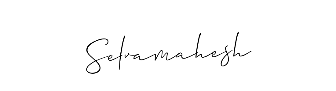 How to make Selvamahesh name signature. Use Allison_Script style for creating short signs online. This is the latest handwritten sign. Selvamahesh signature style 2 images and pictures png