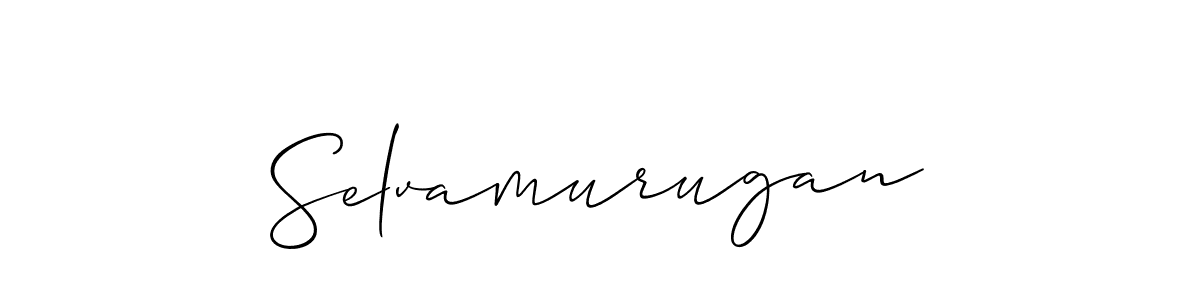 How to make Selvamurugan signature? Allison_Script is a professional autograph style. Create handwritten signature for Selvamurugan name. Selvamurugan signature style 2 images and pictures png
