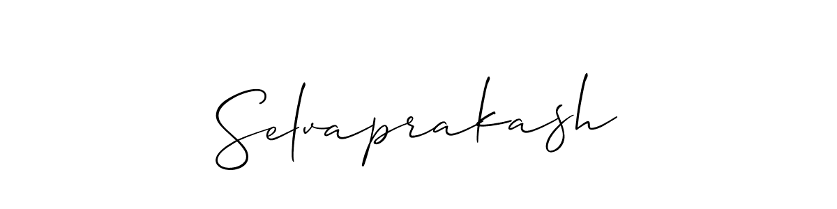 Selvaprakash stylish signature style. Best Handwritten Sign (Allison_Script) for my name. Handwritten Signature Collection Ideas for my name Selvaprakash. Selvaprakash signature style 2 images and pictures png