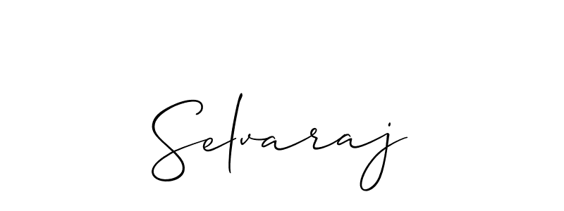 How to make Selvaraj name signature. Use Allison_Script style for creating short signs online. This is the latest handwritten sign. Selvaraj signature style 2 images and pictures png
