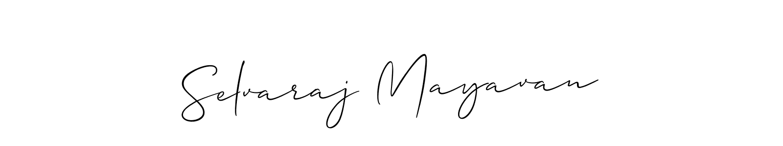 You can use this online signature creator to create a handwritten signature for the name Selvaraj Mayavan. This is the best online autograph maker. Selvaraj Mayavan signature style 2 images and pictures png