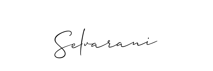 if you are searching for the best signature style for your name Selvarani. so please give up your signature search. here we have designed multiple signature styles  using Allison_Script. Selvarani signature style 2 images and pictures png