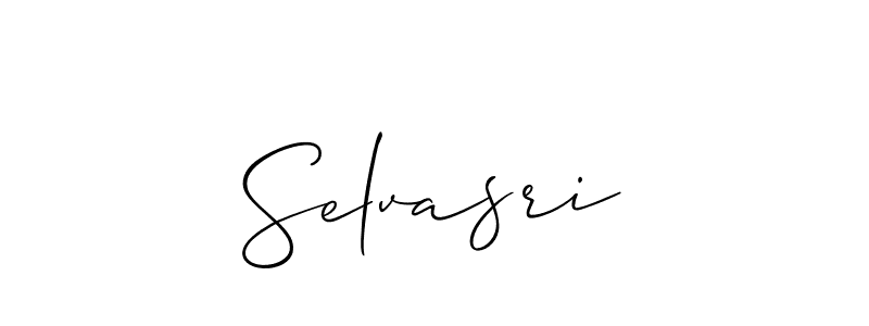 if you are searching for the best signature style for your name Selvasri. so please give up your signature search. here we have designed multiple signature styles  using Allison_Script. Selvasri signature style 2 images and pictures png