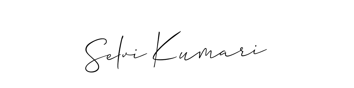 This is the best signature style for the Selvi Kumari name. Also you like these signature font (Allison_Script). Mix name signature. Selvi Kumari signature style 2 images and pictures png