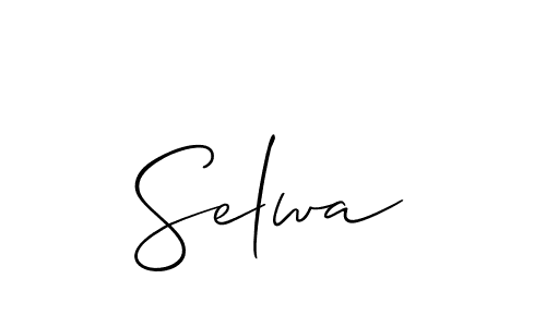 The best way (Allison_Script) to make a short signature is to pick only two or three words in your name. The name Selwa include a total of six letters. For converting this name. Selwa signature style 2 images and pictures png