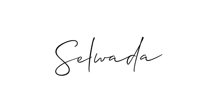 How to make Selwada name signature. Use Allison_Script style for creating short signs online. This is the latest handwritten sign. Selwada signature style 2 images and pictures png