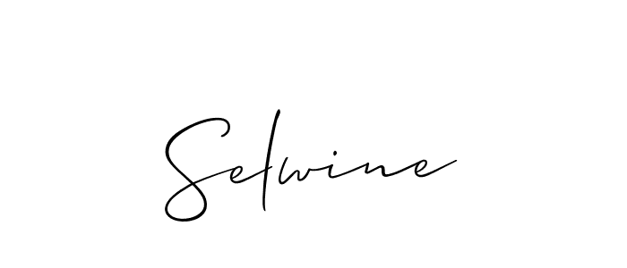if you are searching for the best signature style for your name Selwine. so please give up your signature search. here we have designed multiple signature styles  using Allison_Script. Selwine signature style 2 images and pictures png