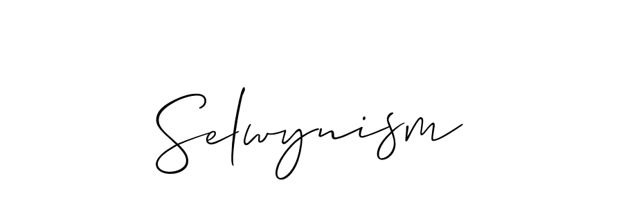 Best and Professional Signature Style for Selwynism. Allison_Script Best Signature Style Collection. Selwynism signature style 2 images and pictures png