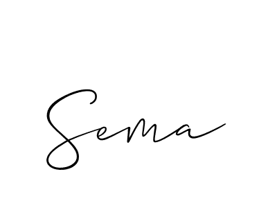 Make a beautiful signature design for name Sema. Use this online signature maker to create a handwritten signature for free. Sema signature style 2 images and pictures png