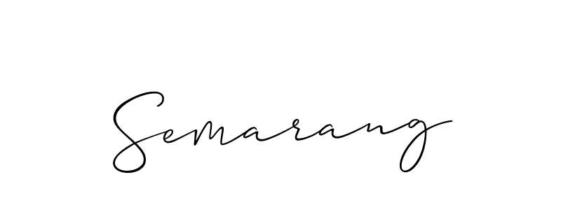 Design your own signature with our free online signature maker. With this signature software, you can create a handwritten (Allison_Script) signature for name Semarang. Semarang signature style 2 images and pictures png