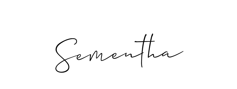 Make a beautiful signature design for name Sementha. Use this online signature maker to create a handwritten signature for free. Sementha signature style 2 images and pictures png