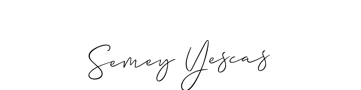 Best and Professional Signature Style for Semey Yescas. Allison_Script Best Signature Style Collection. Semey Yescas signature style 2 images and pictures png