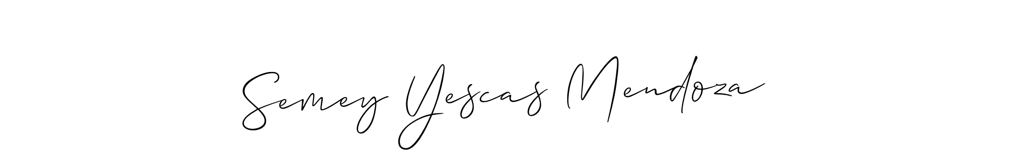 Check out images of Autograph of Semey Yescas Mendoza name. Actor Semey Yescas Mendoza Signature Style. Allison_Script is a professional sign style online. Semey Yescas Mendoza signature style 2 images and pictures png