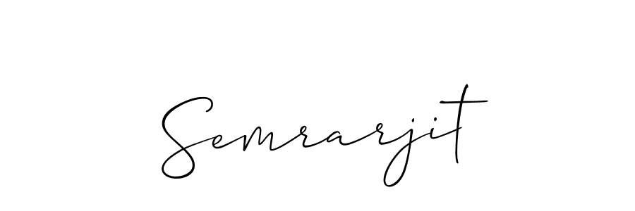 if you are searching for the best signature style for your name Semrarjit. so please give up your signature search. here we have designed multiple signature styles  using Allison_Script. Semrarjit signature style 2 images and pictures png