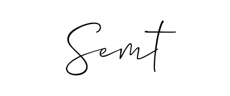 The Allison_Script font transforms the name Semt into an executive sign with sharp precision and distinguished character. Semt signature style 2 images and pictures png