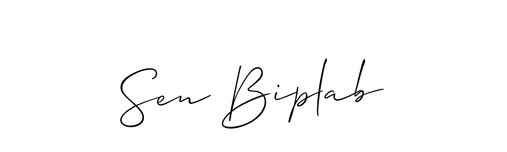 Make a beautiful signature design for name Sen Biplab. Use this online signature maker to create a handwritten signature for free. Sen Biplab signature style 2 images and pictures png