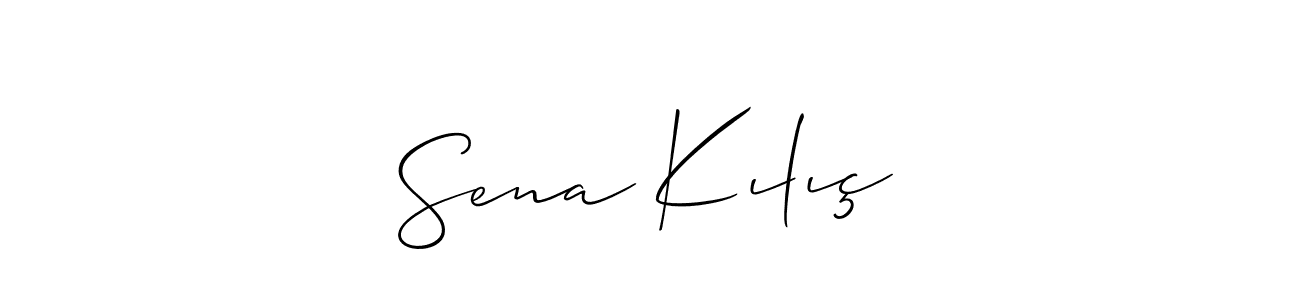 Best and Professional Signature Style for Sena Kılıç. Allison_Script Best Signature Style Collection. Sena Kılıç signature style 2 images and pictures png