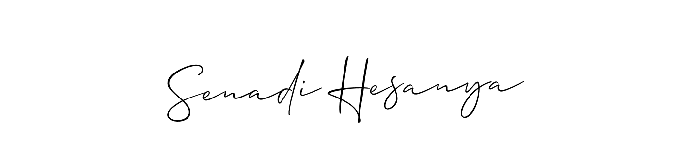Once you've used our free online signature maker to create your best signature Allison_Script style, it's time to enjoy all of the benefits that Senadi Hesanya name signing documents. Senadi Hesanya signature style 2 images and pictures png