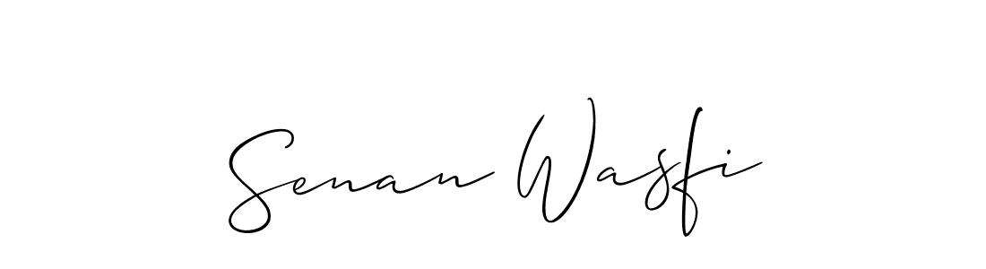 How to Draw Senan Wasfi signature style? Allison_Script is a latest design signature styles for name Senan Wasfi. Senan Wasfi signature style 2 images and pictures png