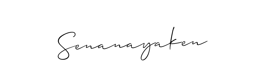 if you are searching for the best signature style for your name Senanayaken. so please give up your signature search. here we have designed multiple signature styles  using Allison_Script. Senanayaken signature style 2 images and pictures png