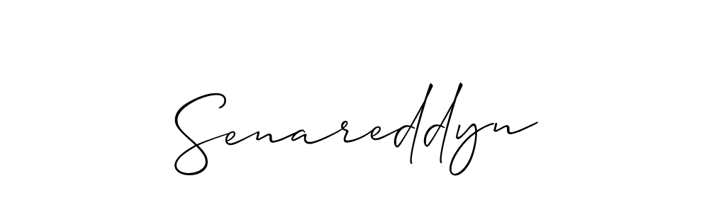 if you are searching for the best signature style for your name Senareddyn. so please give up your signature search. here we have designed multiple signature styles  using Allison_Script. Senareddyn signature style 2 images and pictures png