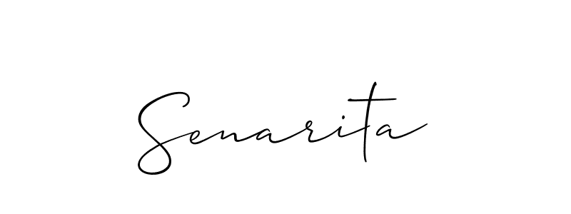 Make a beautiful signature design for name Senarita. Use this online signature maker to create a handwritten signature for free. Senarita signature style 2 images and pictures png