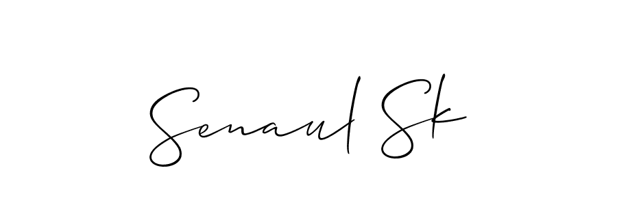 How to Draw Senaul Sk signature style? Allison_Script is a latest design signature styles for name Senaul Sk. Senaul Sk signature style 2 images and pictures png