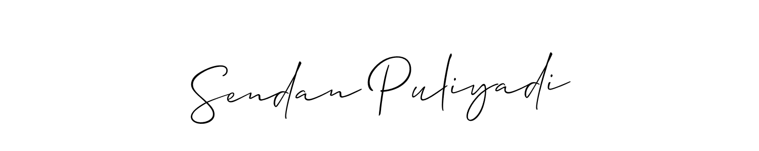Make a beautiful signature design for name Sendan Puliyadi. Use this online signature maker to create a handwritten signature for free. Sendan Puliyadi signature style 2 images and pictures png