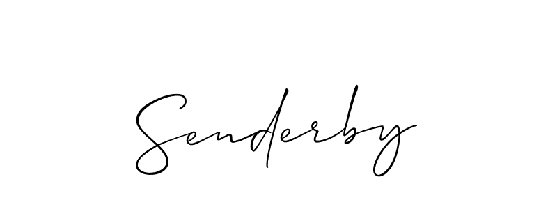 Best and Professional Signature Style for Senderby. Allison_Script Best Signature Style Collection. Senderby signature style 2 images and pictures png