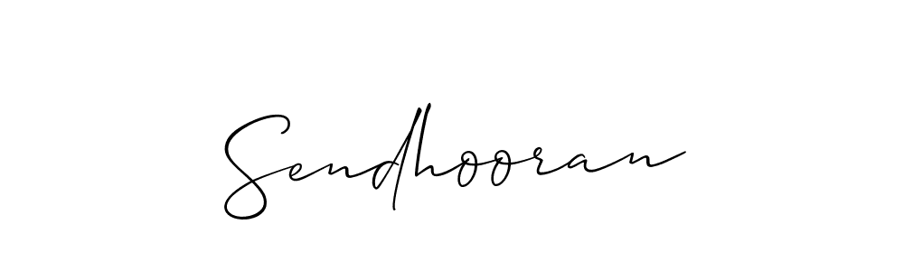 It looks lik you need a new signature style for name Sendhooran. Design unique handwritten (Allison_Script) signature with our free signature maker in just a few clicks. Sendhooran signature style 2 images and pictures png