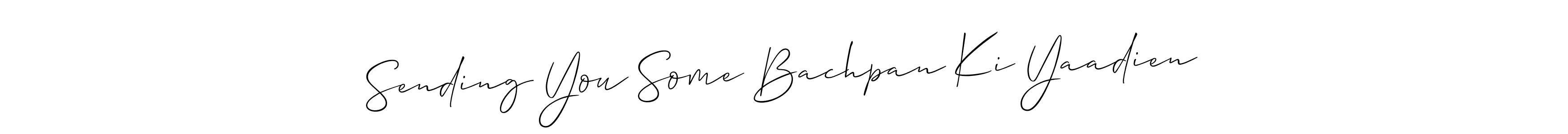 You can use this online signature creator to create a handwritten signature for the name Sending You Some Bachpan Ki Yaadien. This is the best online autograph maker. Sending You Some Bachpan Ki Yaadien signature style 2 images and pictures png