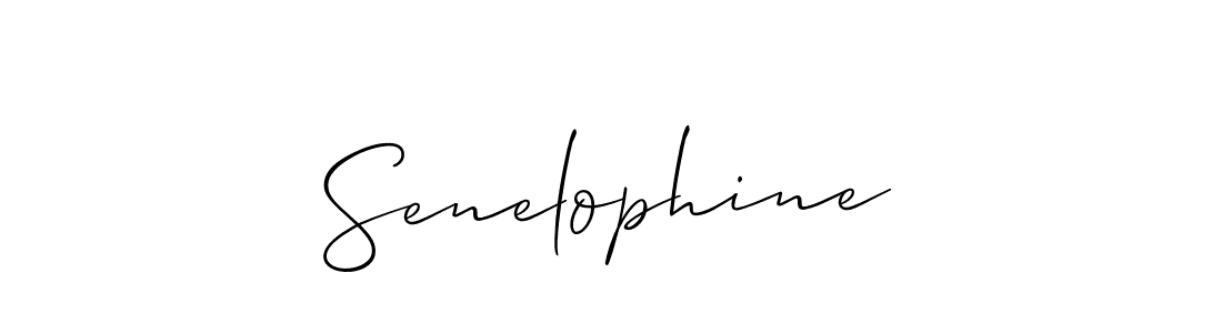 How to make Senelophine signature? Allison_Script is a professional autograph style. Create handwritten signature for Senelophine name. Senelophine signature style 2 images and pictures png